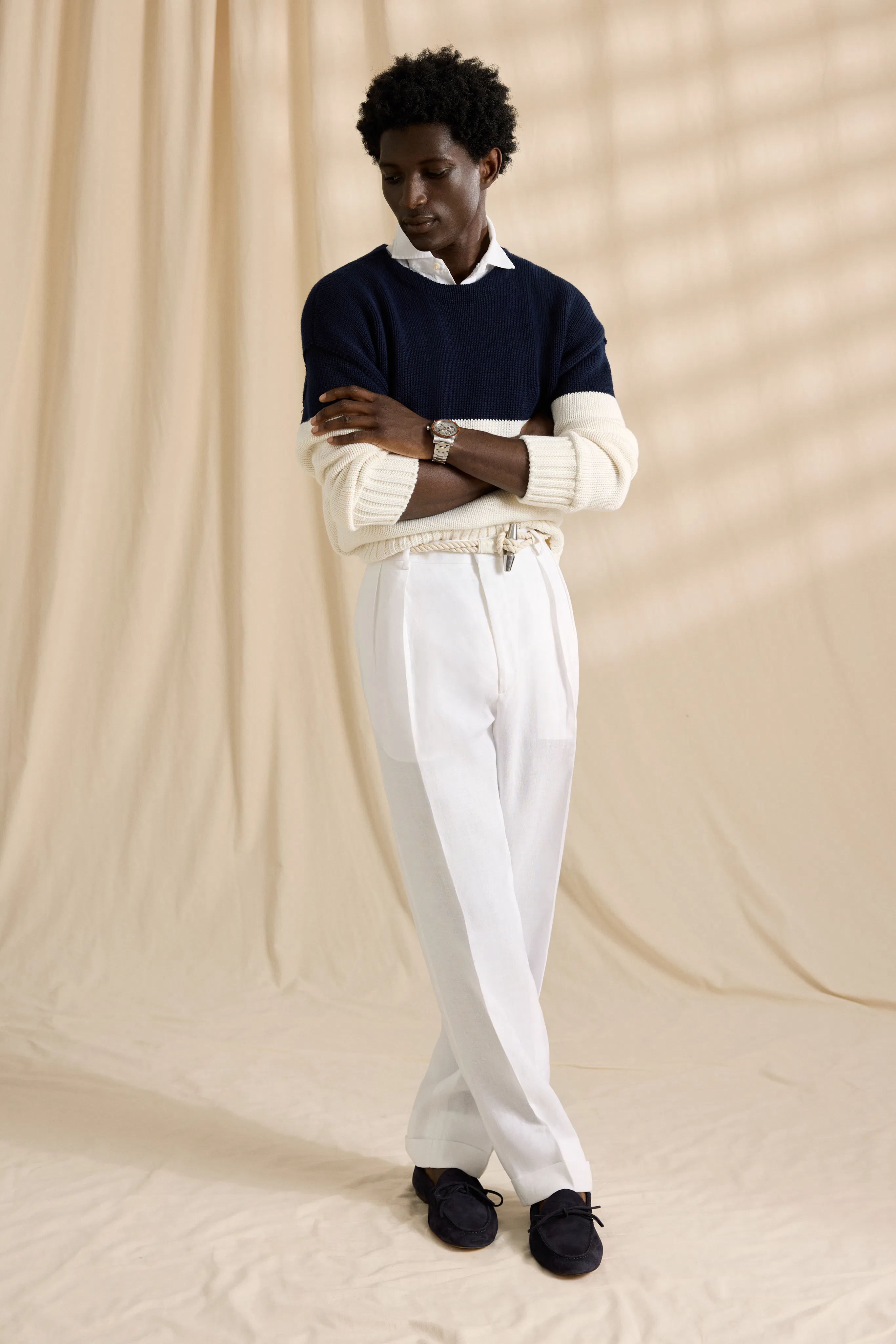 a look from Ralph Lauren Purple Label spring 2026 men's look book