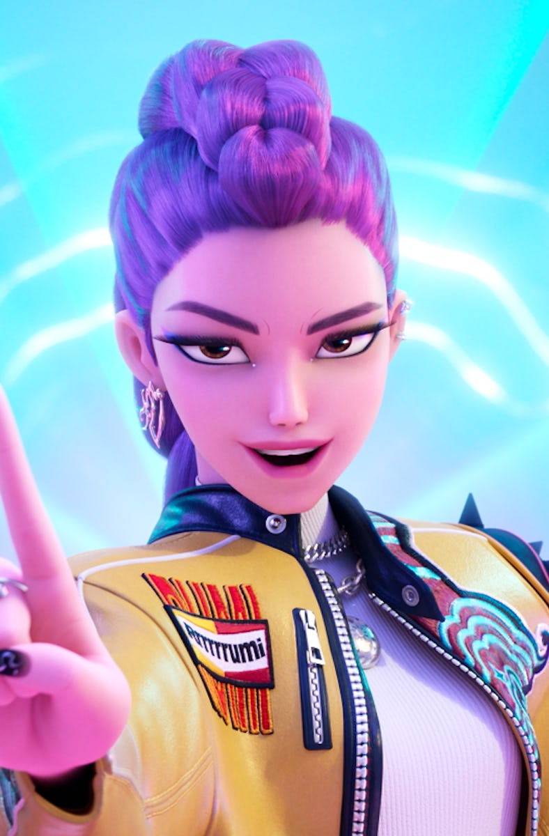 Mira (May Hong), Rumi (Adren Cho), and Zoey (Ji-young Yoo) in KPop Demon Hunters