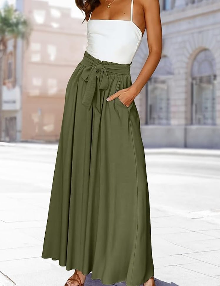 YESNO High-Waisted Wide Leg Pants 