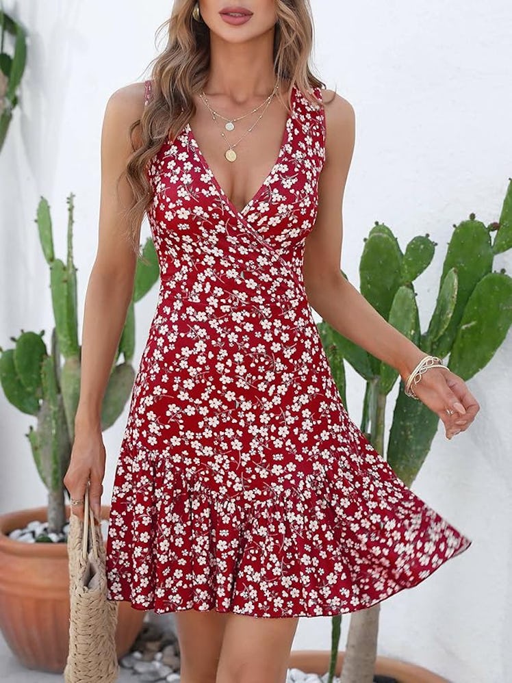 FENSACE V-Neck Dress