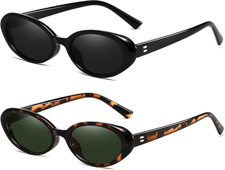 Breaksun Retro Oval Sunglasses (2-Pack)