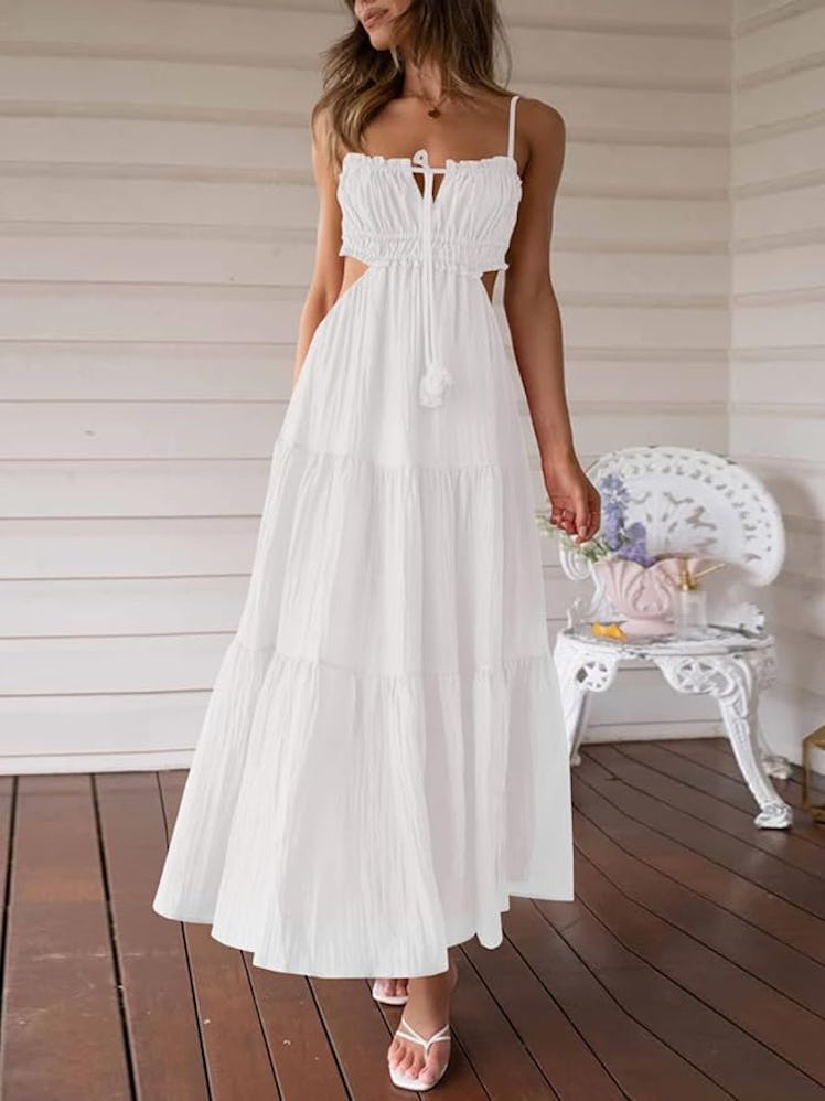 Fisoew Side Cut Out Maxi Dress
