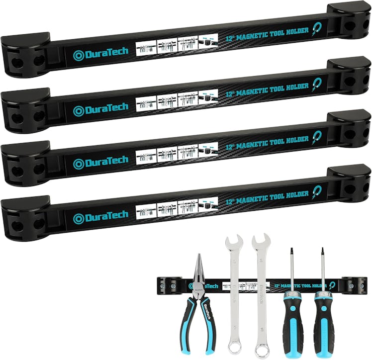 DURATECH Magnetic Tool Holder Strips (4-Pack)