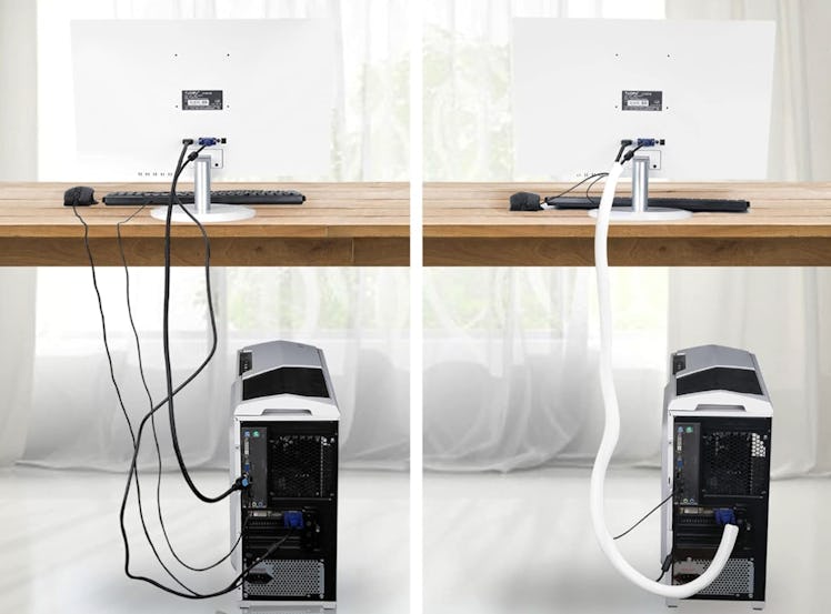 ZhiYo White Cable Sleeves (2-Pack)