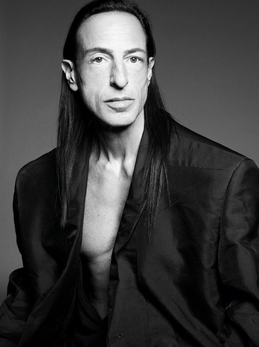 Rick Owens photographed in black and white by Karim Sadli for W Magazine