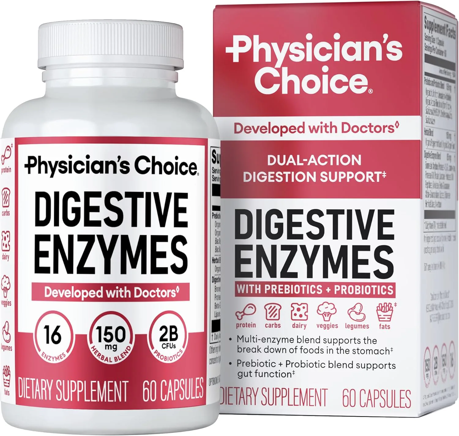 Physician's CHOICE Digestive Enzymes (60 Count)