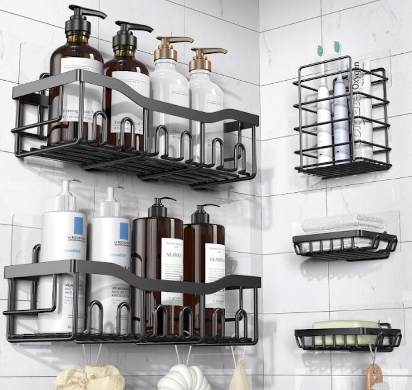 EUDELE Adhesive Shower Caddy (5 Pieces)