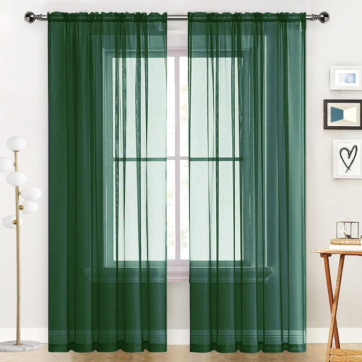 SpaceDresser Sheer Curtains (2-Pack)