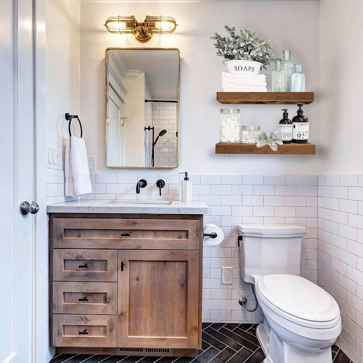 QEEIG Bathroom Floating Shelves (Set of 2) 