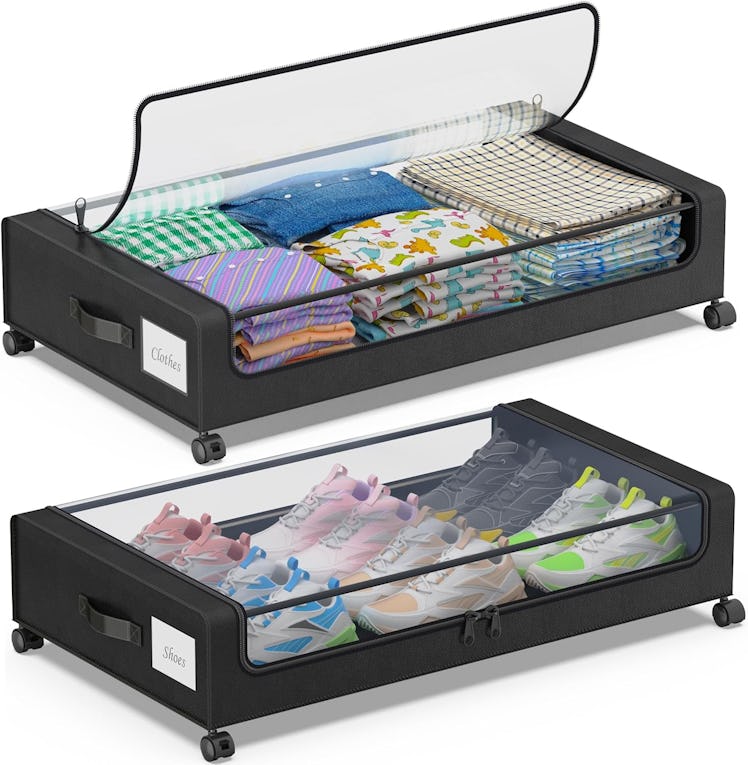 DGFCK Under Bed Storage with Wheels (2-Pack)