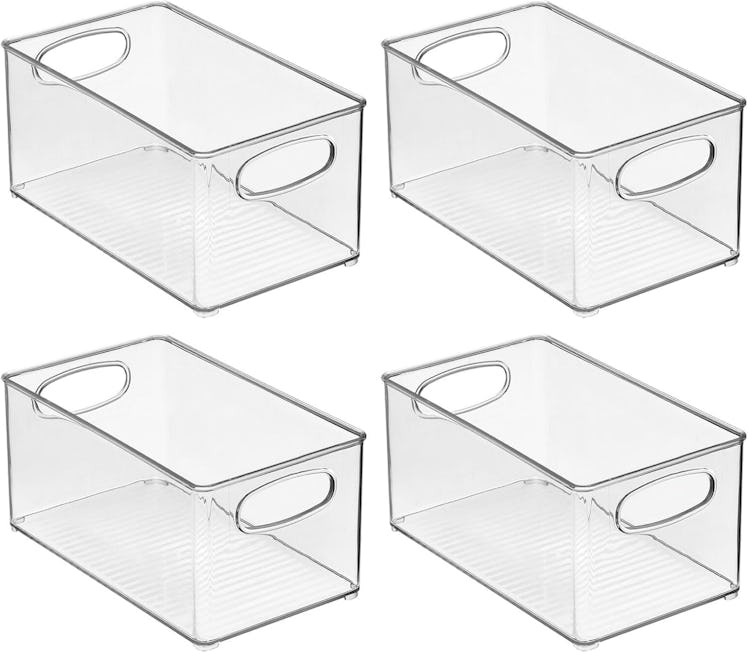 mDesign Clear Plastic Kitchen Organizers (4-Pack)
