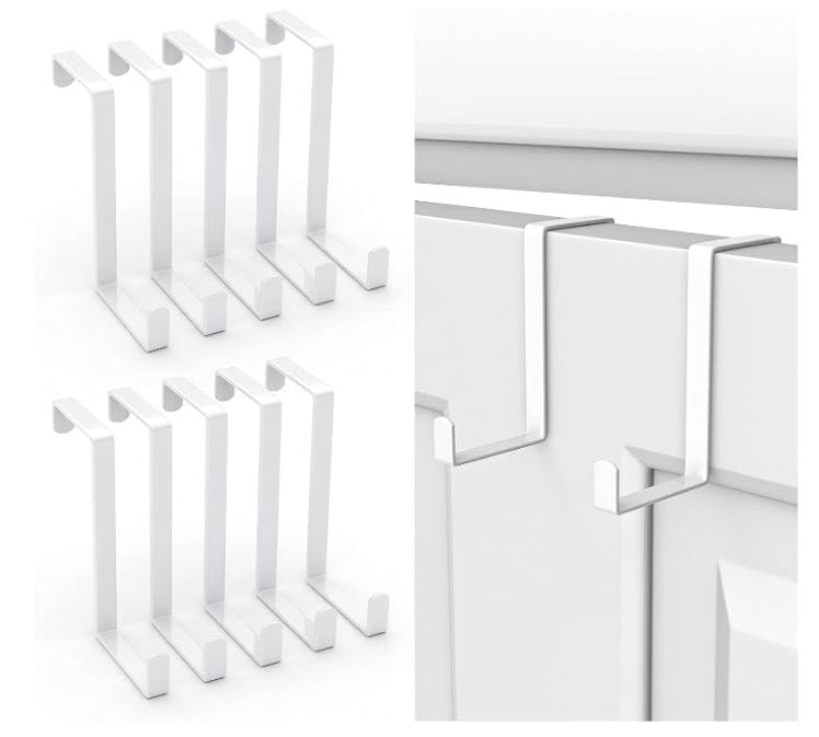 Booda Brand Z-Shaped Over The Door Hooks (10 Pack)