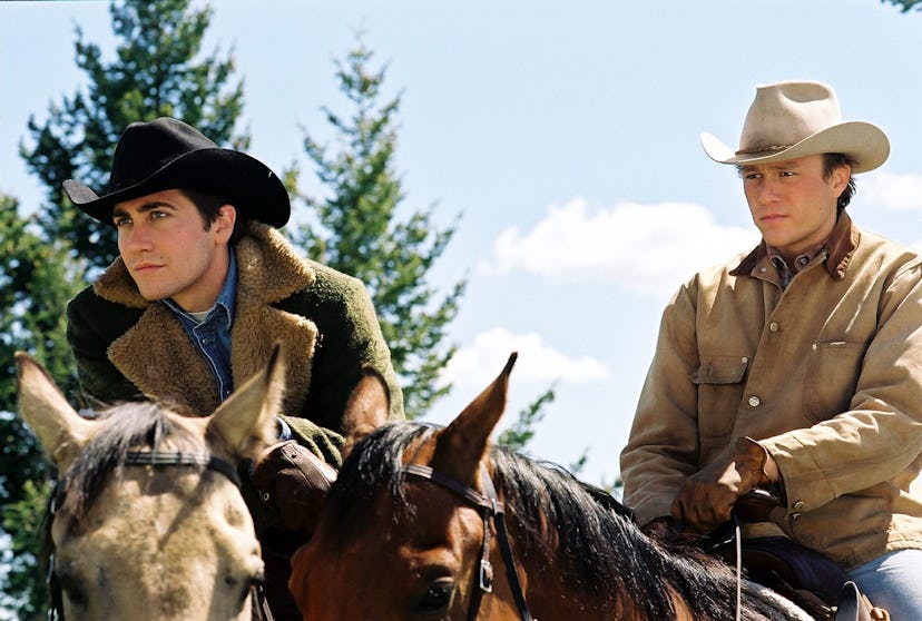 Jake Gyllenhaal and Heath Ledger in Brokeback Mountain