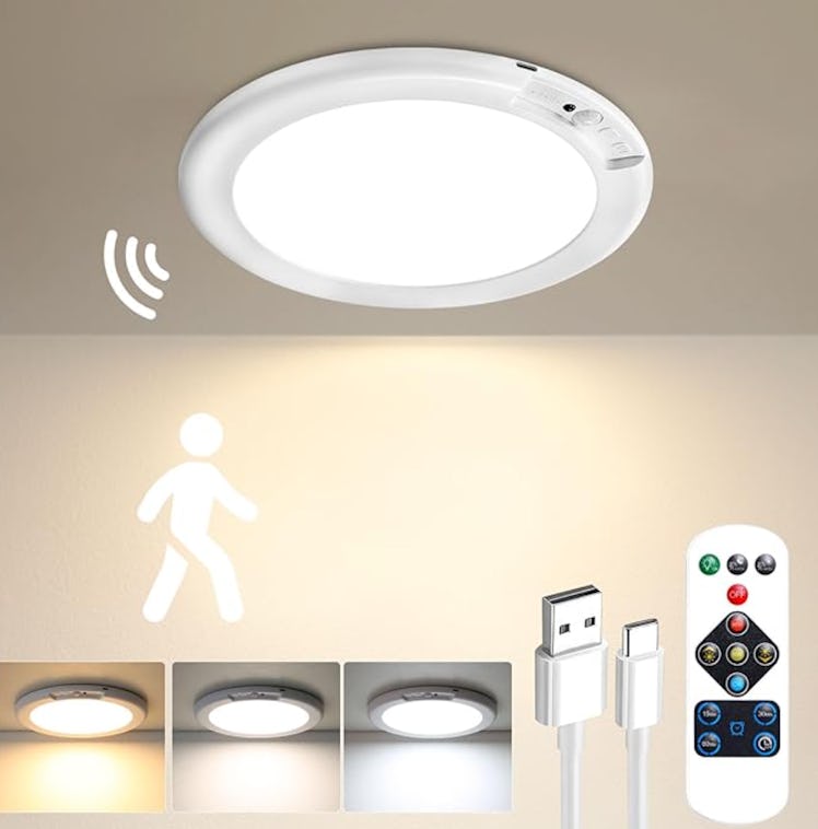 Gotopceed Rechargeable Motion Sensor Ceiling Light