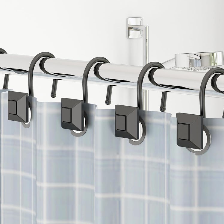 GILLAS Shower Curtain Hooks (Set of 12)