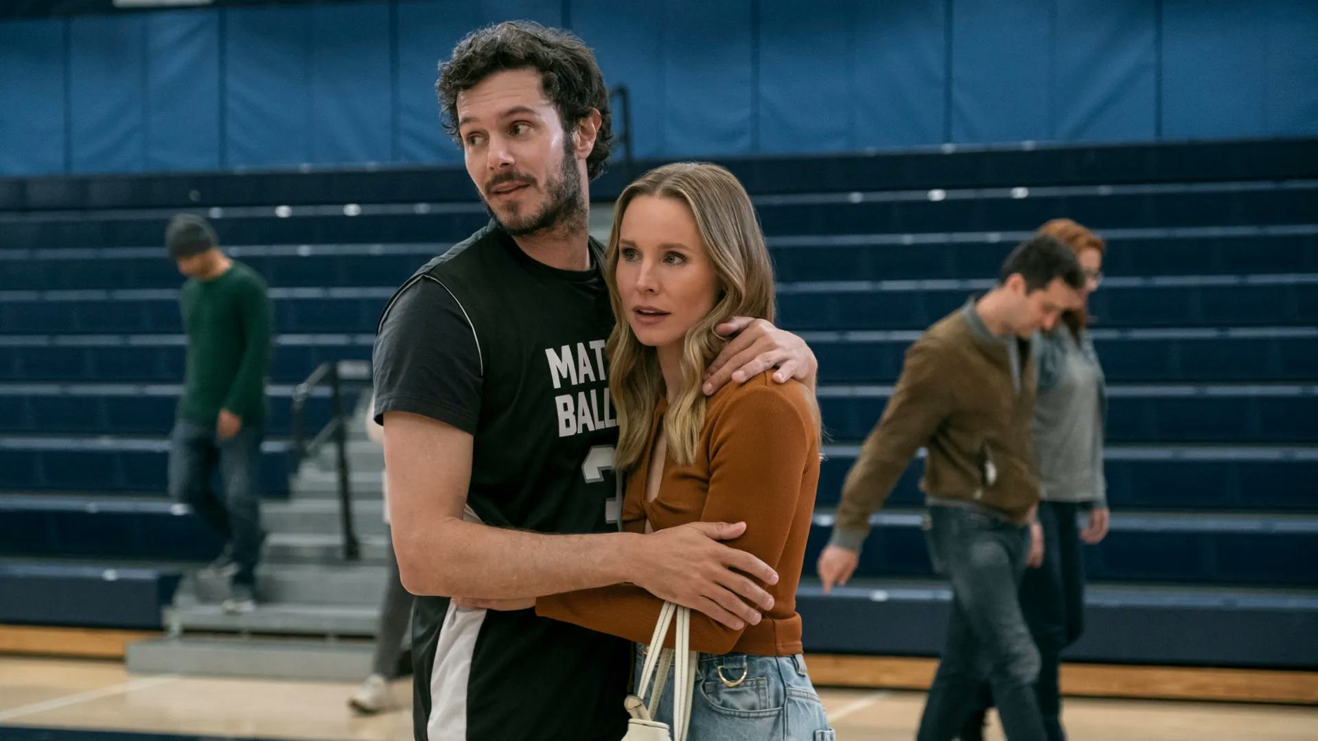 Adam Brody and Kristen Bell in 'Nobody Wants This' on Netflix.