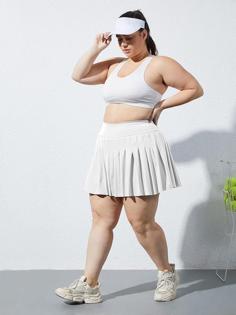 Moon Wood Pleated Tennis Skirt