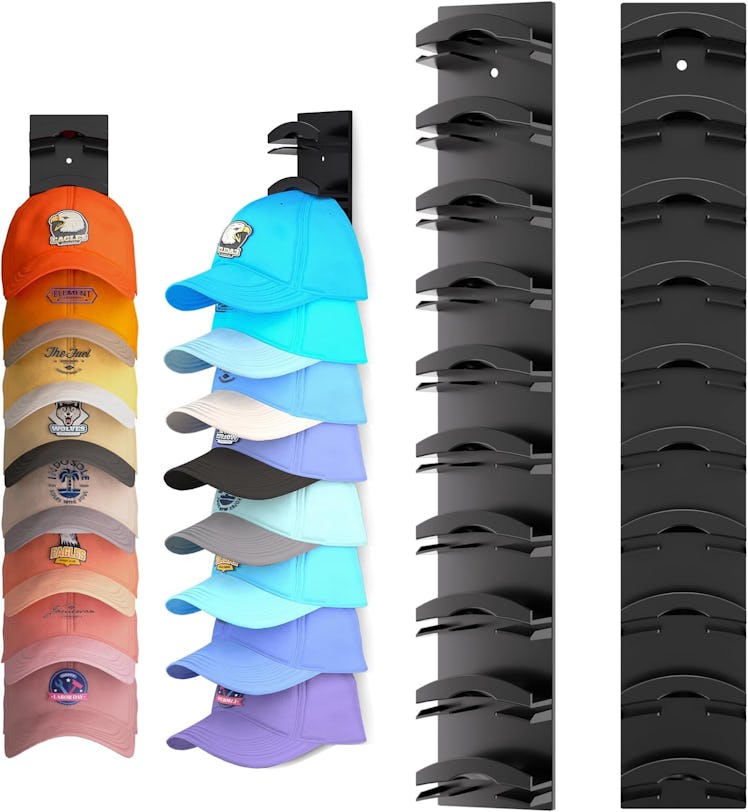 Houoisheck Wall Mount Hat Organizer (2-Pack)