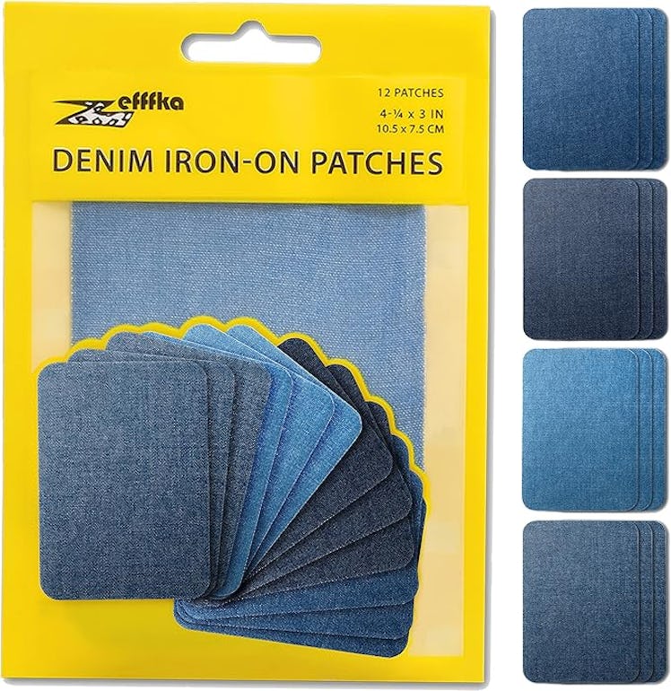 ZEFFFKA Denim Iron-on Patches