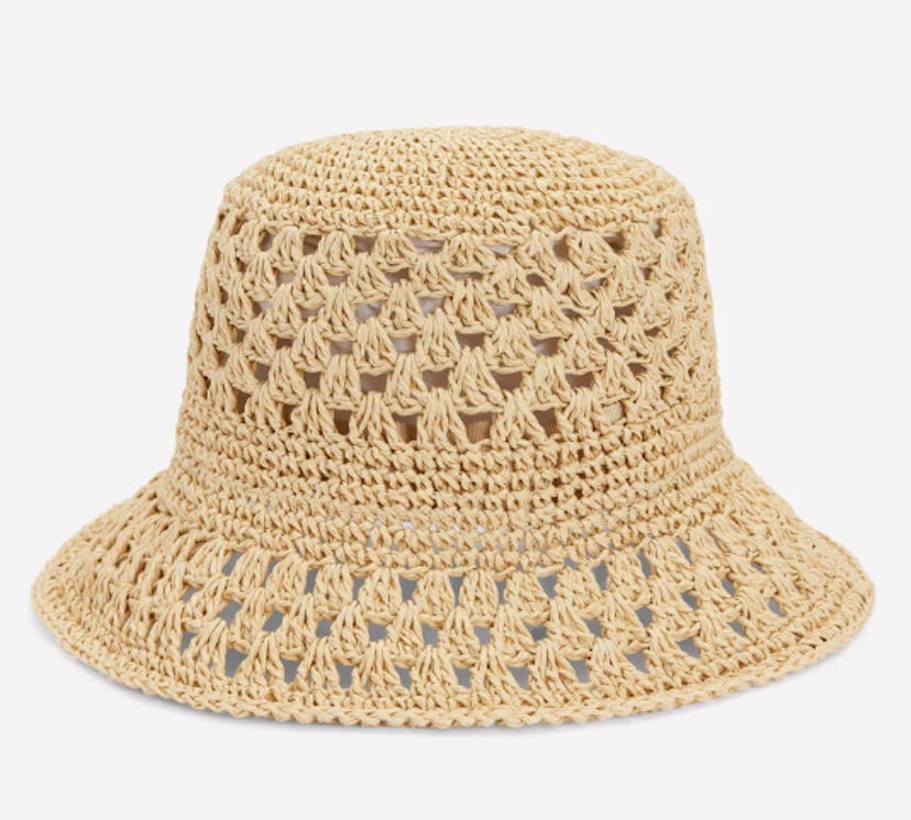 Crochet Bucket Hat in a story about summer hair accessories