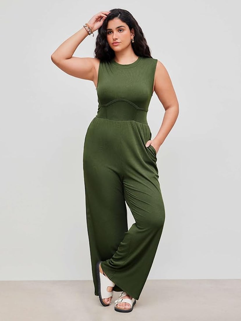 CIDER Crewneck Sleeveless Jumpsuit