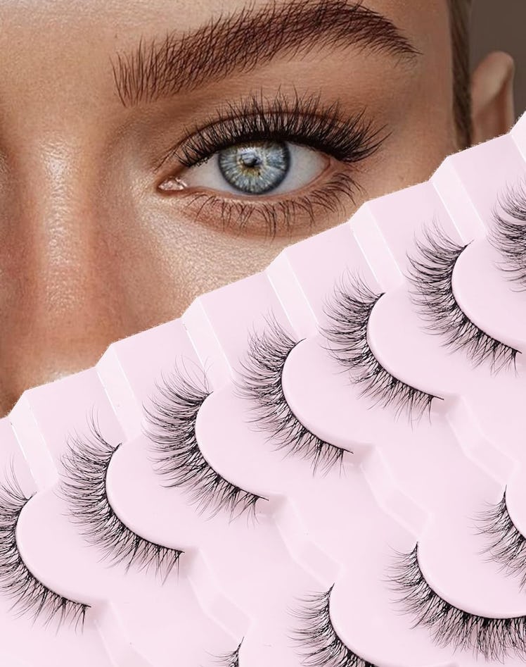 Onlyall Natural Wispy False Eyelashes (7 Pairs)