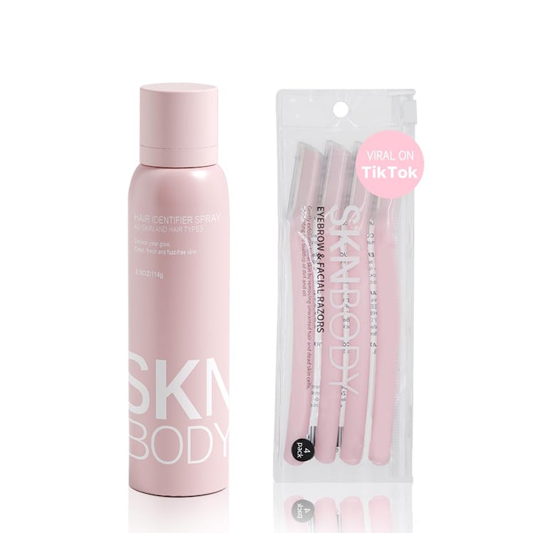 SKNBODY Hair-Identifying Shaving Spray and Dermaplaning Set (5 Pieces)