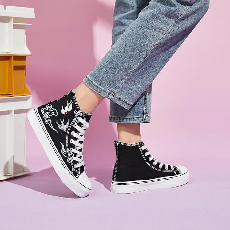 kufeiti High-Top Canvas Sneakers