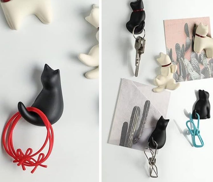 Bonilve Black Cat Refrigerator Magnets (4-Pack)