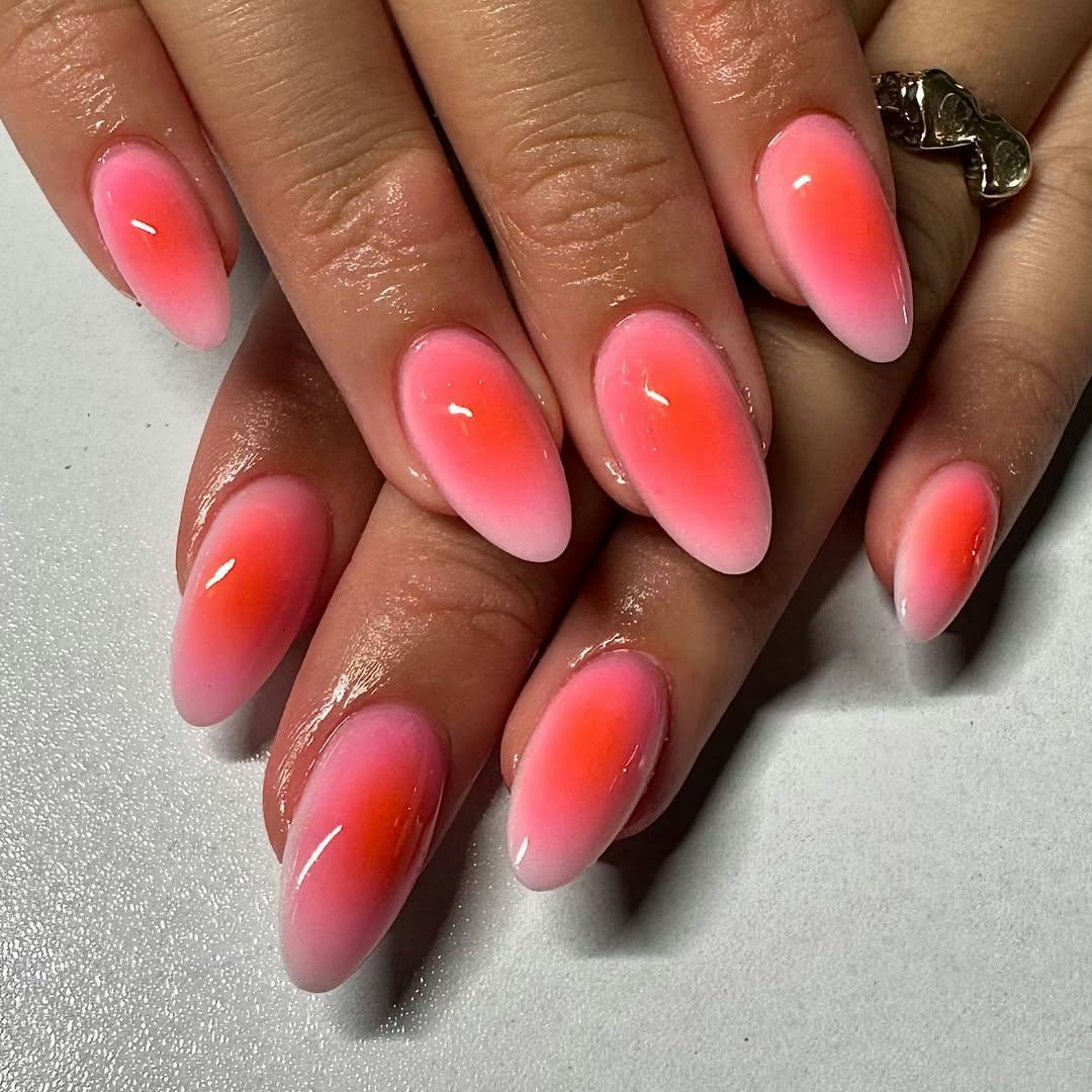 Sunset Gradient Nails for Summer 2025