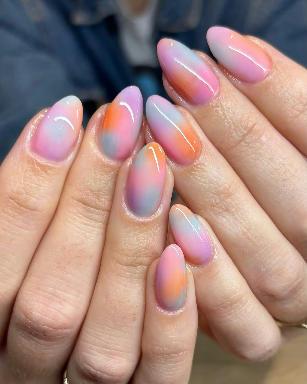Sunset Gradient Nails for Summer 2025