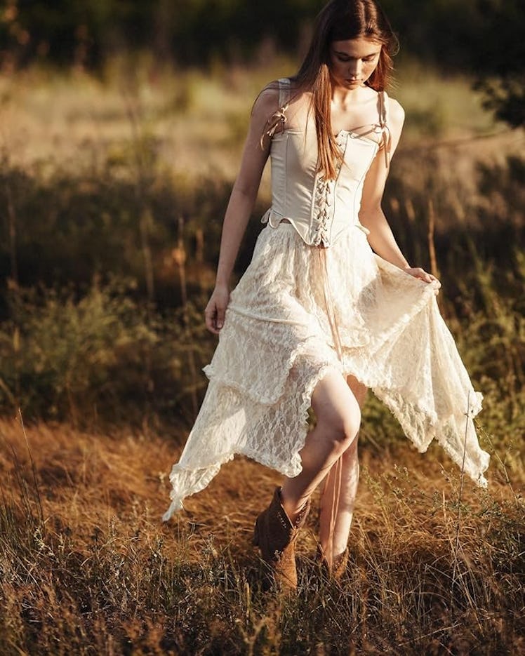 YKR Long Lace Skirt