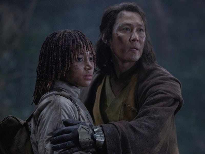 Osha Aniseya (Amandla Stenberg) and Sol (Lee Jung-jae) in The Acolyte