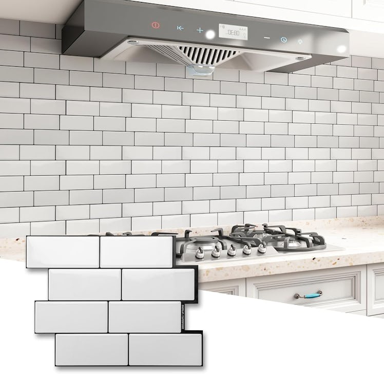 Art3d Vinyl Peel & Stick Backsplash Tiles (10-Pack)