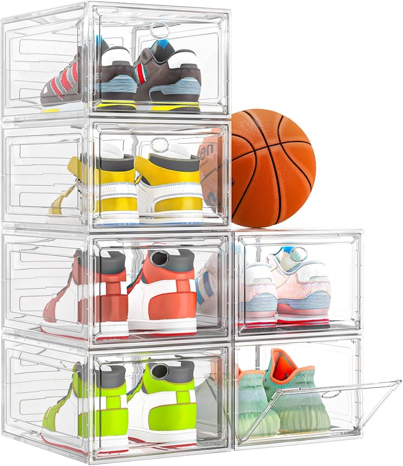 7 Code Stackable Shoe Storage Boxes (6-Pack)