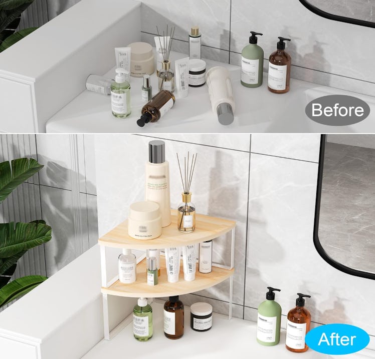 Golener Corner Shelf Countertop Organizer (2-Pack)