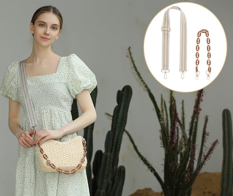 Herald Straw  Crossbody Pocketbook