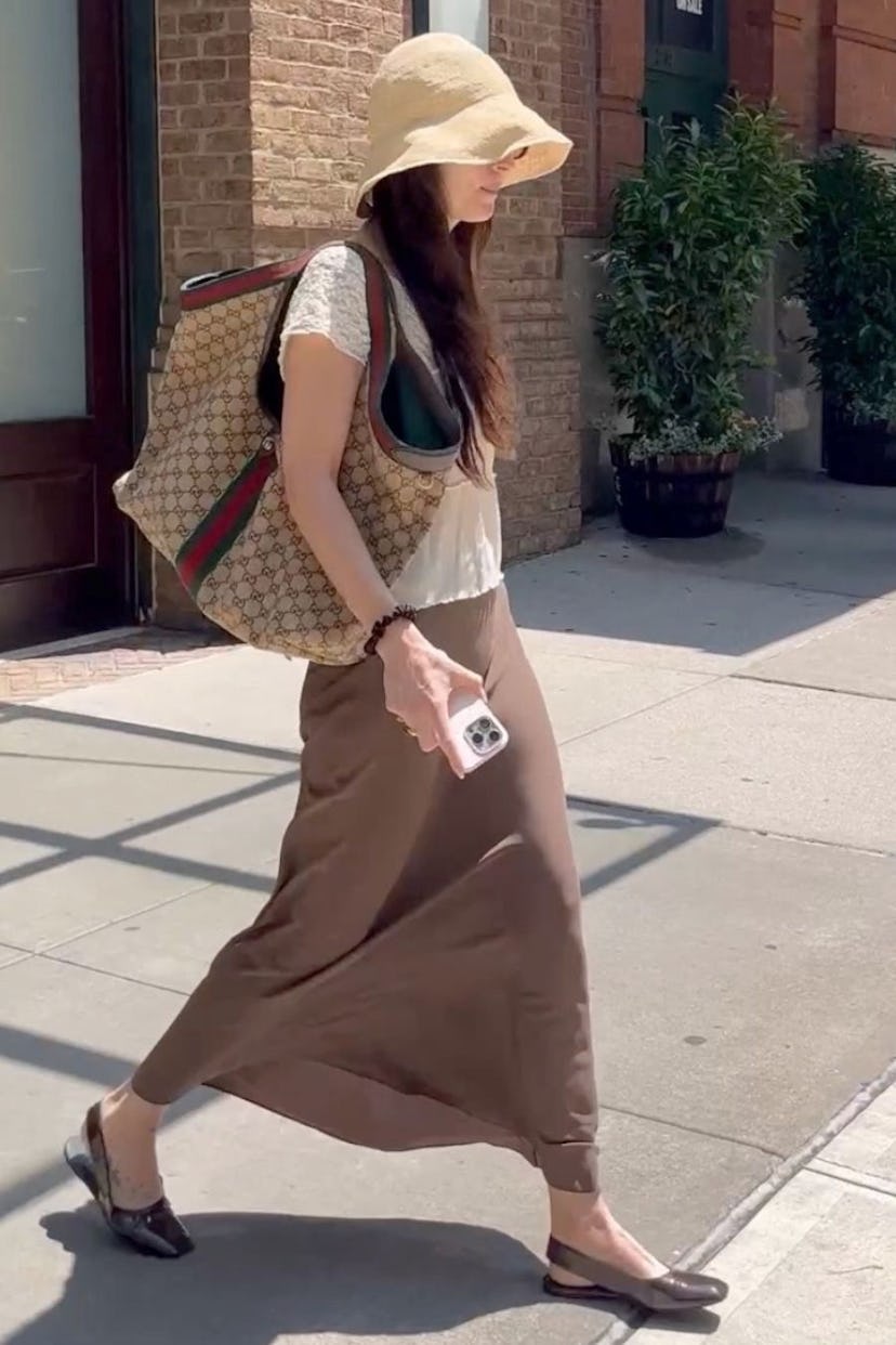 Dakota Johnson in Gucci.