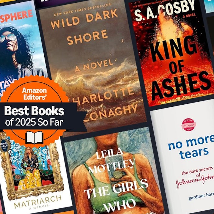 Collage of the 20 best books of 2025 according to amazon editors