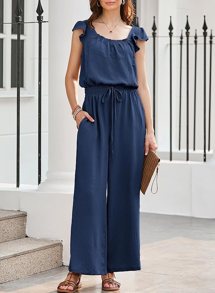 Dokotoo Ruffle Sleeve Jumpsuit