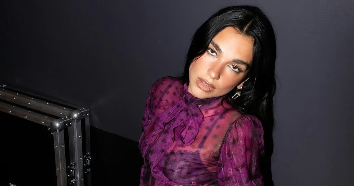 Dua Lipa Flashes Her Thong Backstage in a Sheer, Yet Demure, Dress