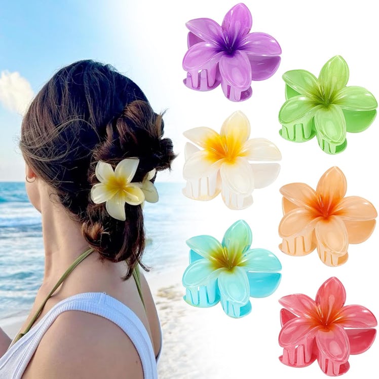 ANEESAA Flower Hair Clips (6-Pack)