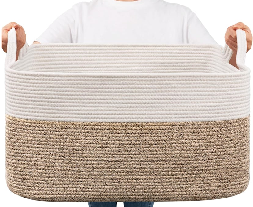 Goodpick Woven Blanket Basket