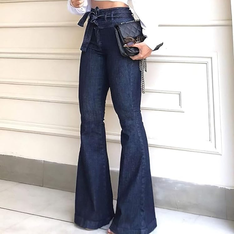 Pantete High Waisted Bell Bottom Jeans