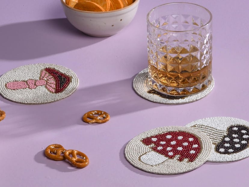 Folkulture Beaded Coasters (Set Of 4)