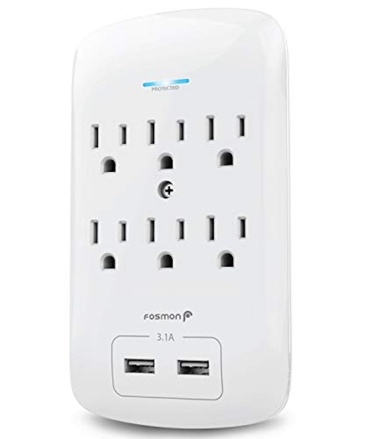Fosmon 6-Outlet Wall Surge Protector