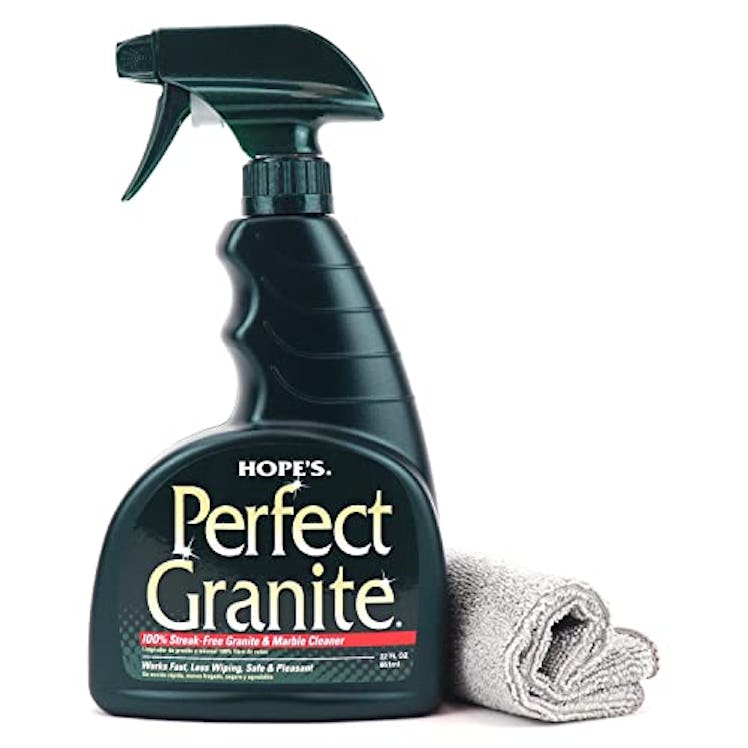 HOPE'S Perfect Granite & Marble Countertop Cleaner with Microfiber Cloth