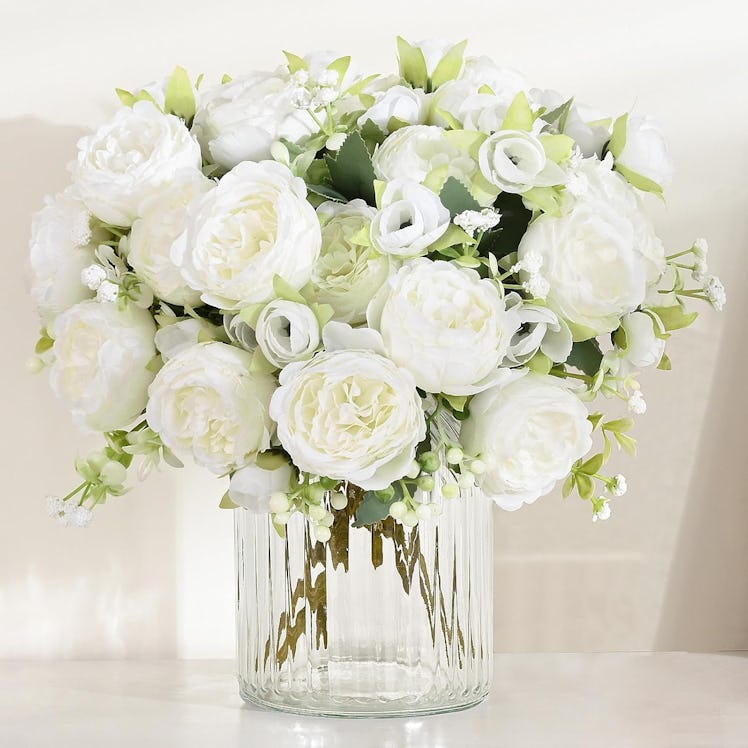 MARTINE MALL Artificial Peonies (2-Pack)