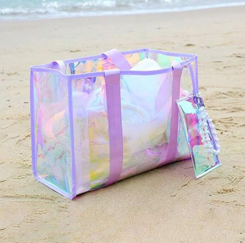Purple iridescent 26L Waterproof Sandproof Beach Bag