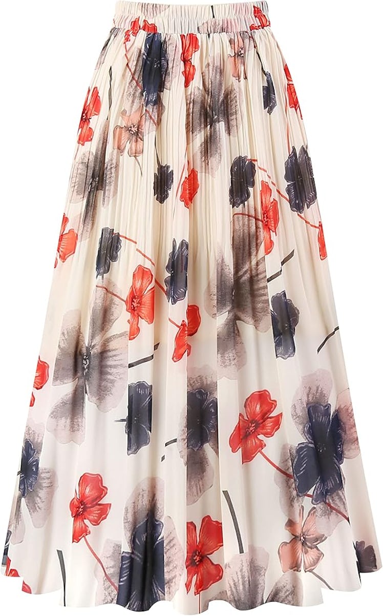 Kingfancy Pleated Chiffon Skirt